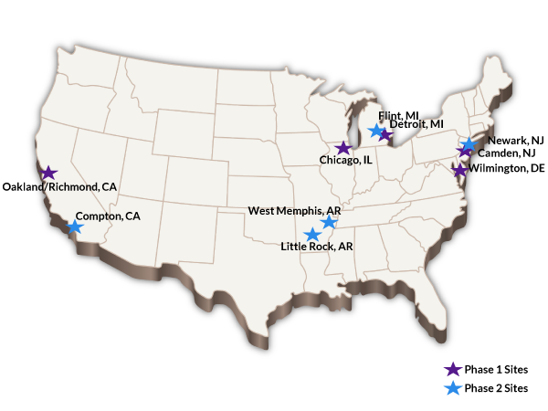 VRN Site Map of all Phase 1 and Phase 2